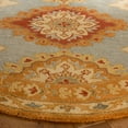 thumbnail image 3 of SAFAVIEH Heritage Lewis Oriental Wool Area Rug, Blue/Rust, 6' x 6' Round, 3 of 6