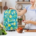 thumbnail image 3 of HELLHERO Food Processor Cover with Stylish Fitted Blender Dust Cover Top Handle Not Easy to Fade for Thanksgiving Lemon Green Leaf, 3 of 6