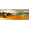 thumbnail image 2 of Abbas, Helen 18x9 Gold Ornate Wood Framed with Double Matting Museum Art Print Titled - Sahara IV, 2 of 4