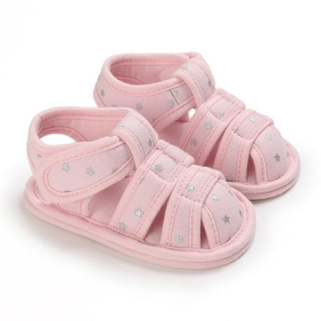 

nsendm Spring And Summer Children Baby Toddler Shoes Boys And Girls Sandals Flat Bottom Round Toe Boy Shoes Size 7 Toddler Pink 12 Months