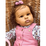 22inch Reborn Baby Dolls Black Girls Lifelike Babies boy That Look Real Eyes Open Realistic Toddler