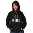 thumbnail image 3 of Be Kind Happy Peace Love Inspiring Hoodie Sweatshirt Women Men Brisco Brands S, 3 of 6