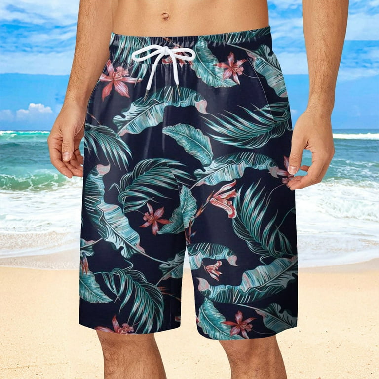 Huesdet Men's Swim Trunks Quick Dry Board Shorts with Pockets