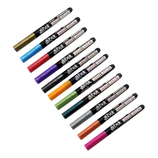 Bolígrafo para colorear con punta fina, ideal para pintar rocas y cerámica, 11 unidades 11 piezas