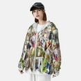 thumbnail image 3 of Gukieu pets and birds Collage Print Sun Protection Hoodies for Men and Women, Zippered Long-sleeved Quick-drying UV Protection Shirts, Suitable for Sports, Swimming, Fishing-Large, 3 of 7
