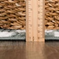 thumbnail image 3 of Hauteloom Kaysar Living Room, Bedroom Machine Washable Area Rug - Square Piles, Checkered - White, Petrol Blue - 9'2" x 12', 3 of 12