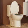 thumbnail image 2 of SUNRINX 12" Rough-In One-Piece Toilet, ADA 17" Height, Dual Flush 1.1/1.6 GPF, Rimless - Beige/Kahki, 2 of 10