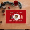 thumbnail image 4 of Ensemble de 1 Napperons de Noël Isolés - Protecteurs de Table Résistants à la Chaleur en PVC pour les Fêtes, 4 of 6