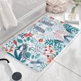 thumbnail image 3 of Pioneer Flower Floral Print Flannel Non Slip Door Rugs,Washable Door Mats Indoor,Decorative Door Mats,Dirt-Resistant and Absorbent Doormat for Entrance,Bedroom,Kitchen,Bathroom,23.5"x16", 3 of 5