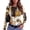 Brown(Vintage Floral Print), variant on Shirts for Women Long Sleeve Vintage Floral Print T-Shirts Y2k Fashion Tees Blouses Casual Round Neck Fall Spring T Shirts S