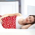 thumbnail image 5 of Hysterectomy Pillow, c Section Pillow Abdominal Pillow Post Surgery Recovery Gifts for Women with Pocket for Ice/Hot Packs After Hysterectomy c-Section Abdominal Surgery-Red Flower, 5 of 6