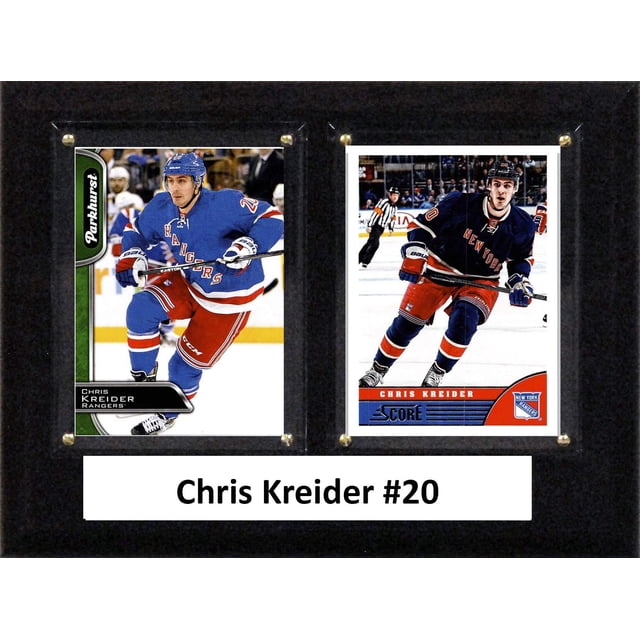 Placa C&I Collectables Chris Kreider 15x20 cm NHL