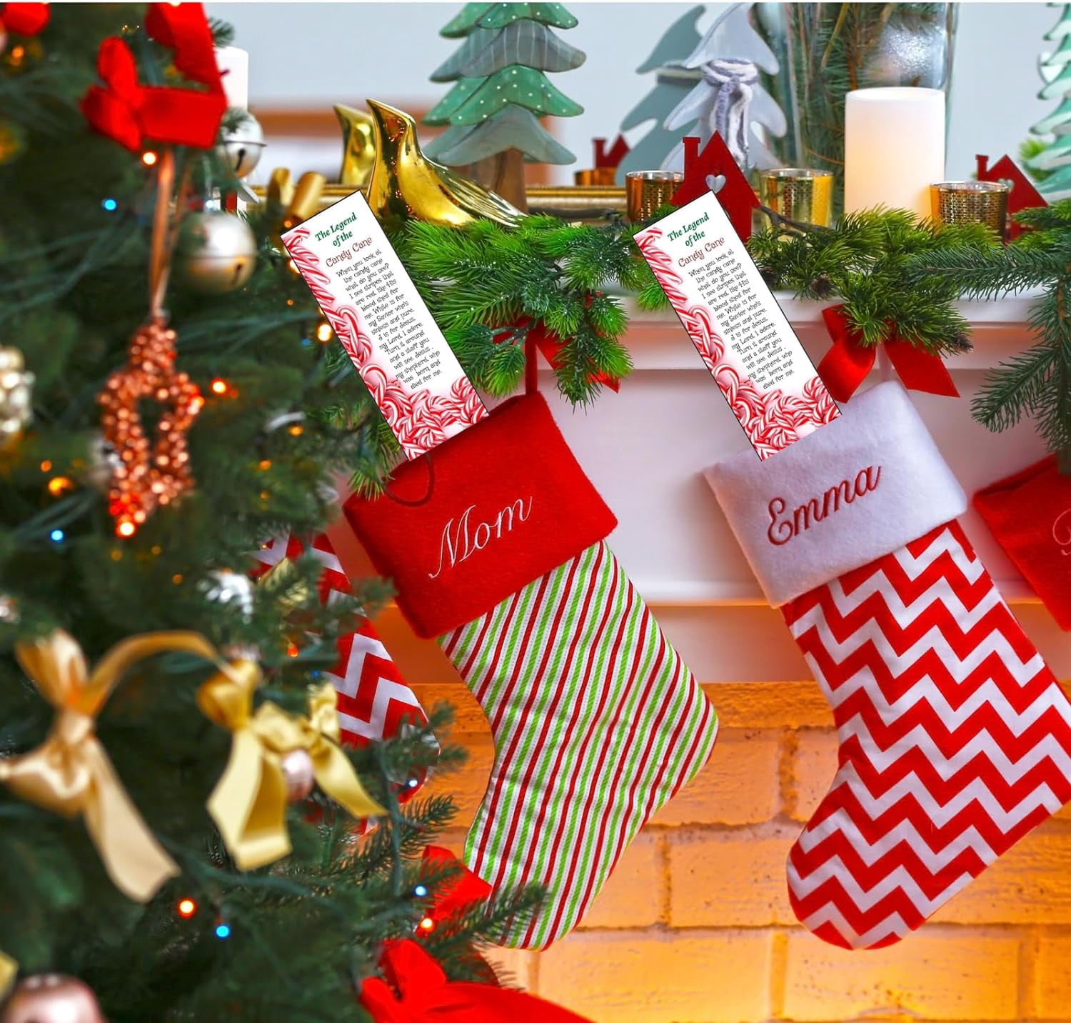 The Legend of The Candy Cane Christmas Bookmarks (100 Count) - Keepsakes for Festive Gifting, Church Events - Holiday Sharing - Christmas Party Favors - Stocking Stuffers