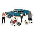 thumbnail image 2 of Lowriders 3 6 piece Diecast Set 4 Figurines 1 Dog and 1 Bike for 164 Scale Models by American Diorama AD76480, 2 of 3
