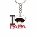 thumbnail image 1 of Soporte de Llavero de Metal Hipopotamo Negro Unbranded, 1 of 3