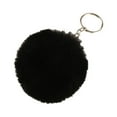 thumbnail image 2 of Fuzzy Ball Keychain Supple Comfortable Lovely Key Rings Adorable Practical Key Chains Women for Children Adults Elderly Students Black 9cm, 2 of 6