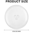 thumbnail image 2 of Microwave Glass Plate Replacement, 12"/30.5mm Universal Microwave Glass Turntable Round Plate Cooking Tray Replacement Accessories, 2 of 6