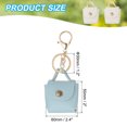 thumbnail image 2 of Uxcell PU Leather Handbag Keychain, Coin Purse Keychain Earphone Pouch Handbag Decoration Blue, 2 of 6