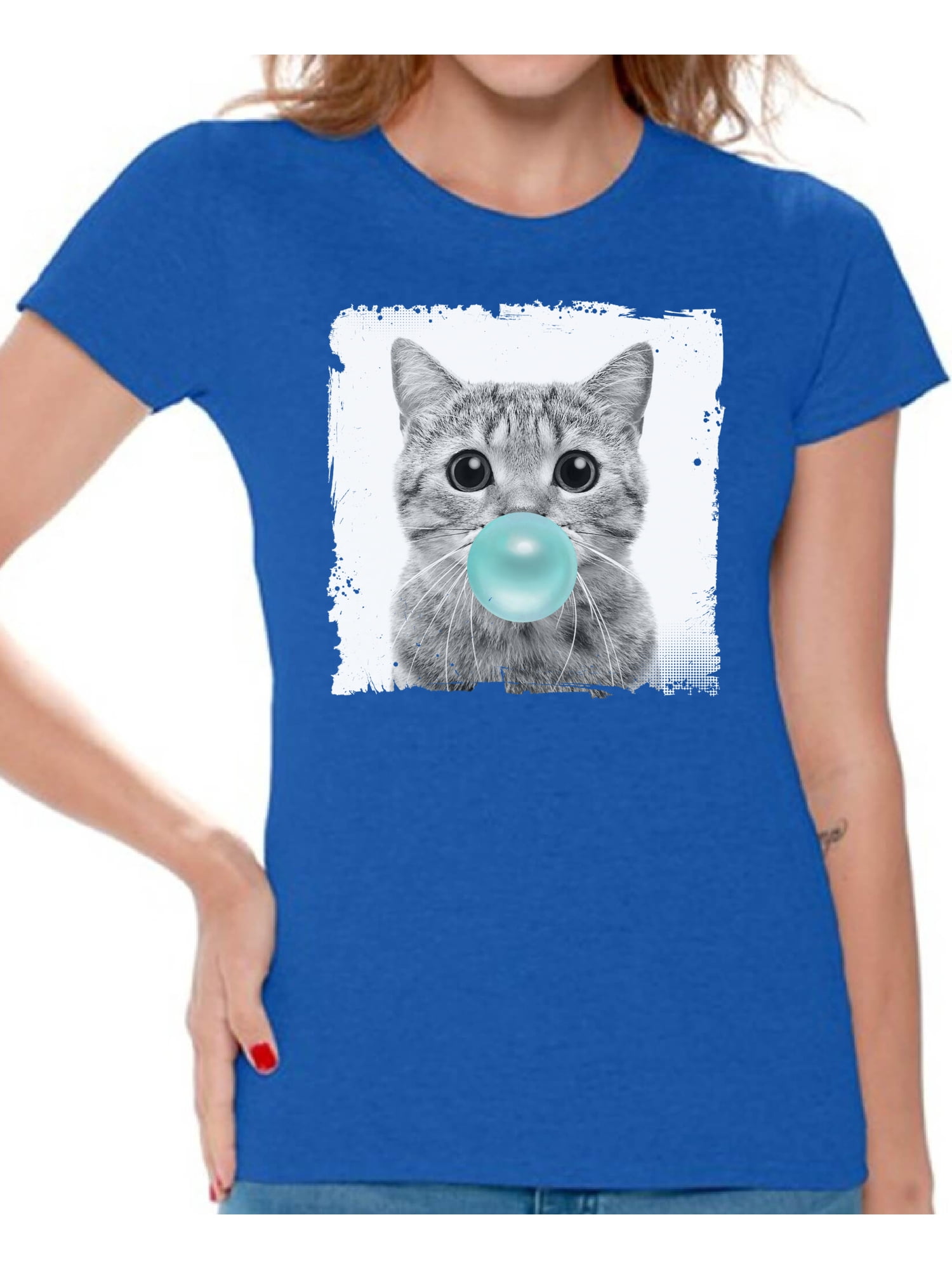 Awkward Styles Funny Animal Clothes Shirt for Woman Lovely Animal Lovers Gifts for Her Cat