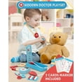 thumbnail image 6 of Doctor Kits for Kids, Doctor Pretend Play Set, Toddler Toys 3-5, Role Play Wooden Doctor Kit, Best Gift for Boys & Girls, 6 of 7
