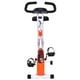 Costway Réglable Pliage Magnétique Vélo d'Exercice Affichage 3.5lbs Volant Orange – image 4 sur 7
