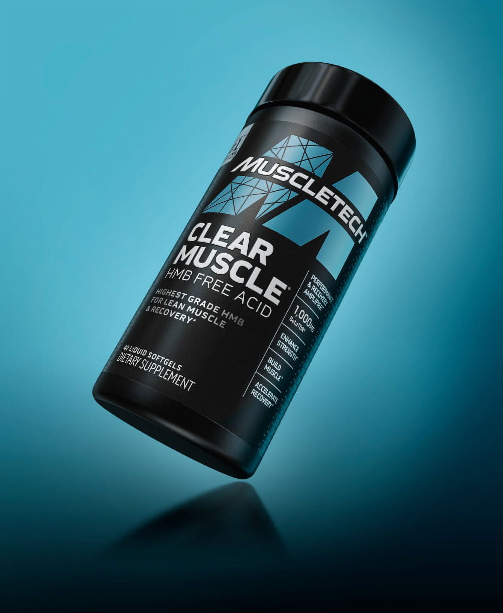 Muscletech Clear Muscle HMB Free Acid Softgels for Lean Muscle and
