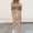 Khaki, variant on 2 Piece Outfits for Women Leopard Patchwork Lounge Sets - Pullover Long Sleeve Tops Jogger Pants Matching Sweatsuits