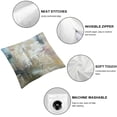 thumbnail image 4 of BANET  Decorative Throw Pillow Covers Cases Grey and Beige Abstract Art Painting Modern Home Square Decor Pillow Case Cover Cushion Sofa Pillowcases White, 4 of 5