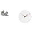 thumbnail image 1 of Estatua de gato, figura decorativa, reloj de pared, tablero de fibra de resina, moderno, creativo, estante de escritorio, adorno de oficina, movimient, 1 of 8