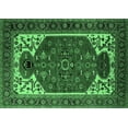 thumbnail image 1 of Ahgly Company Indoor Rectangle Persian Emerald Green Traditional Area Rugs, 5' x 7', 1 of 4