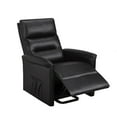 thumbnail image 1 of Cosmic Homes Fauteuil Releveur Inclinable Noir, Housse en Tissu Riche, Profil Mince, 1 of 8