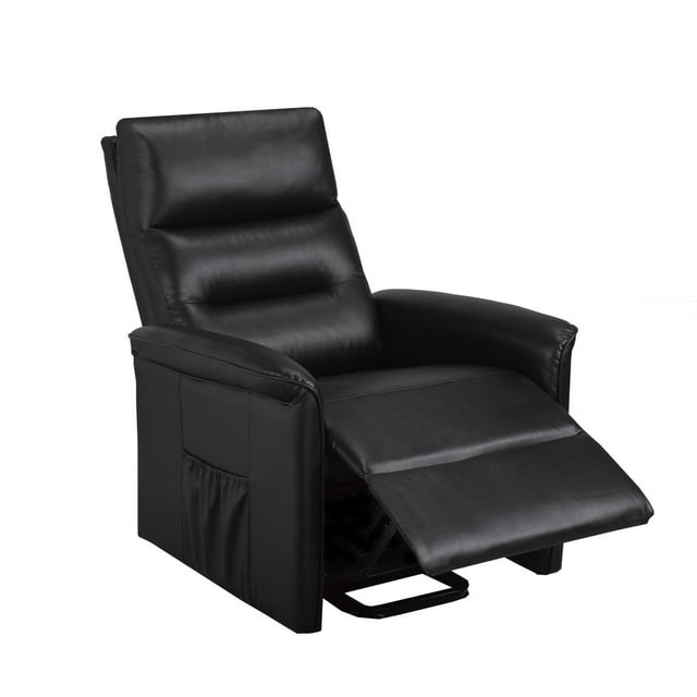 Cosmic Homes Fauteuil Releveur Inclinable Noir, Housse en Tissu Riche, Profil Mince