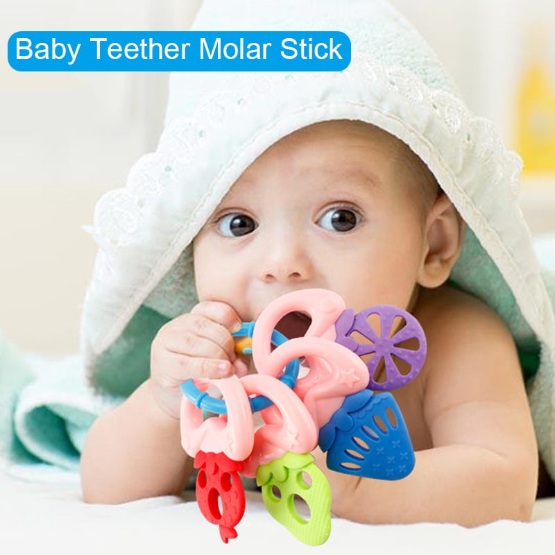 Molar Silicon Baby Teether For Baby Chewing Teething Toothbrush Gum Cute Style 