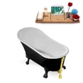 thumbnail image 3 of 67" Streamline N345BL-GLD Clawfoot Tub and Tray With External Drain, 3 of 7
