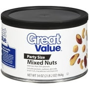 Great Value Mixed Nuts Party Size, 34 Oz.