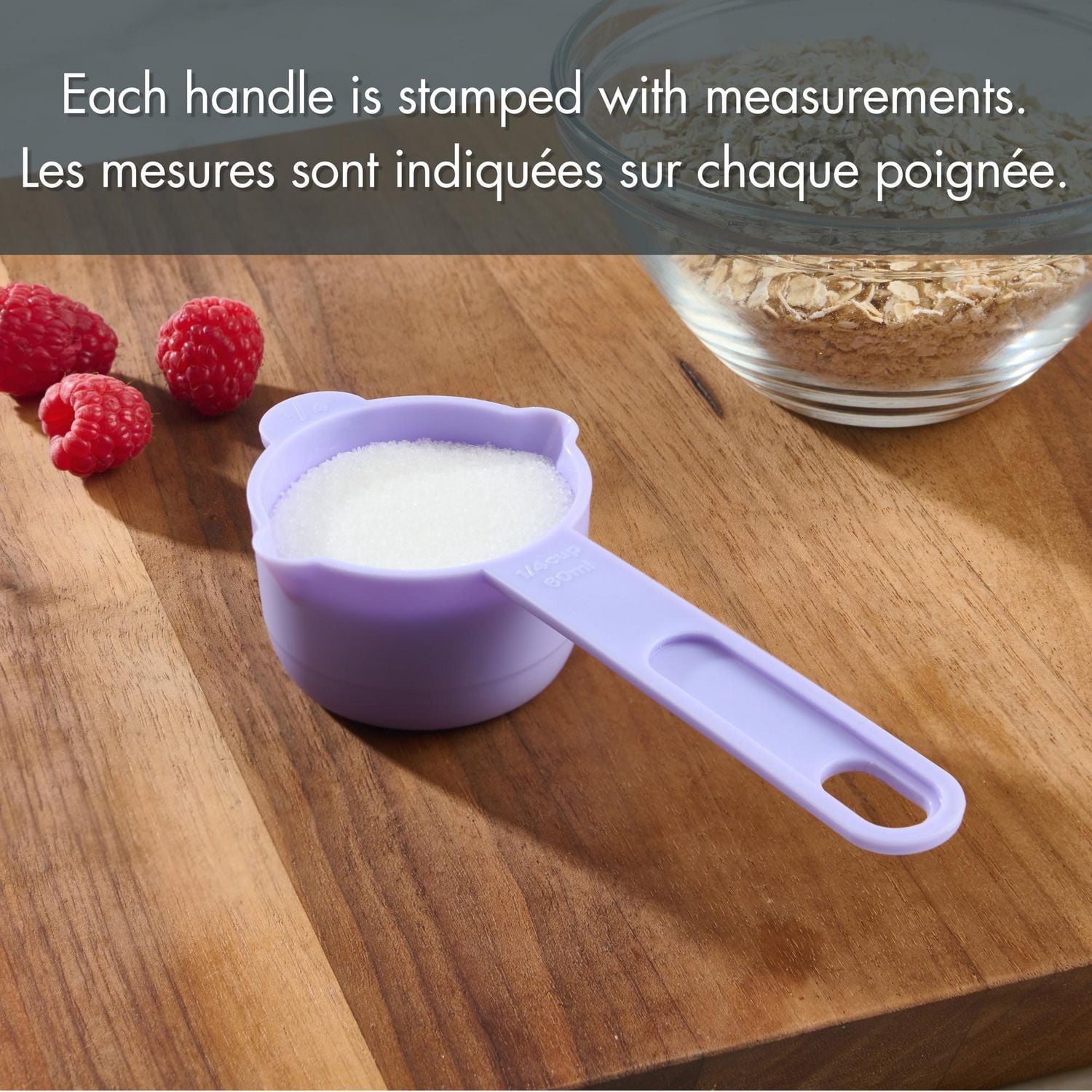 Ensembles 10 pièces de Cuillères et Tasses à mesurer Way to Celebrate, Mauve