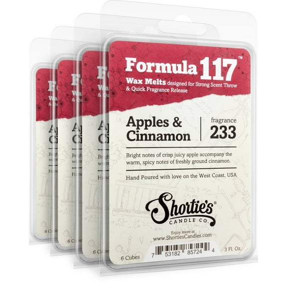 Apples & Cinnamon Wax Melts Bulk Pack - Highly Scented   Natural Oils - Shortie's Candle Company