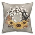 thumbnail image 2 of Creative Products Cotton Harvest Wreath 18 x 18 Spun Poly Pillow, 2 of 3