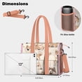thumbnail image 5 of Teacher Tote Bag,Shiba Inu Teacher Utility Tote Bag,Large Work Tote Bags for Women with Multiple Pockets,Top Zipper Closure,13.8x10.6x6.7 Inch, 5 of 5