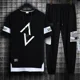 thumbnail image 4 of Conjuntos de pantalones Ropa deportiva Ropa de hombre Chándal estampado Camiseta blanca Sudadera para hombre Trajes deportivos Estilo coreano Xl holgado, 4 of 5