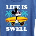 thumbnail image 3 of Mickey & Friends - Life Is Swell - Women's Short Sleeve Graphic T-Shirt, 3 of 5