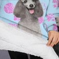 thumbnail image 3 of Oversized Wearable Blanket Hoodie,Poodles Sherpa Blanket Hoodie with Super Pockets,Super Warm Fuzzy Pullover for Women & Men, 3 of 6