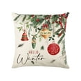 thumbnail image 2 of Christmas Pillow Cover 45x45cm - Holiday Sofa Decor, Throw Pillow Cover for Living Room, Festive Home Decor, Machine Washable, Great Gift Idea, 2 of 6