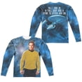 thumbnail image 1 of Star Trek Ship For My Captain (Front/Back Print) Mens Long Sleeve Sublimation Shirt, 1 of 2