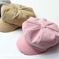 thumbnail image 4 of CoCopeaunts Corduroy Anise Newsboy Cap Vintage Literary Women Octagonal Cap Spring Autumn Leisure Hat Accessories Beret, 4 of 7
