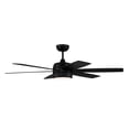 thumbnail image 2 of Trevor 52 in. Flat Black Finish Outdoor Ceiling Fan, Integrated LED Light & Remote Included, 2 of 4
