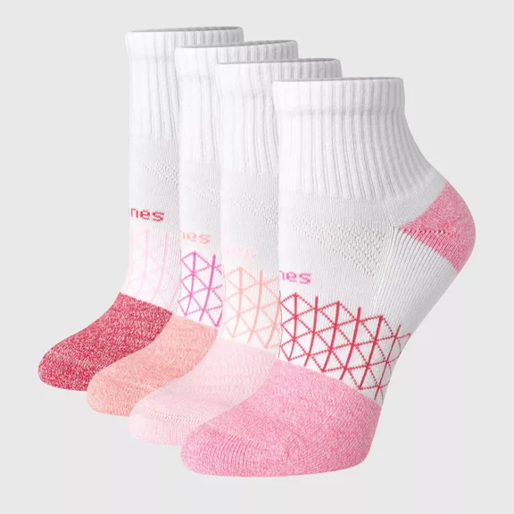 Hanes Absolute Active Ankle Socks, 4 Pack