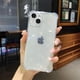 thumbnail image 1 of Funda holográfica reflectante de lujo con corazón de amor para iPhone 14 13 12 11 Pro Max Mini XS X XR 7 8 Plus SE 2, funda suave y transparente Tan Jianjun unisex, 1 of 2
