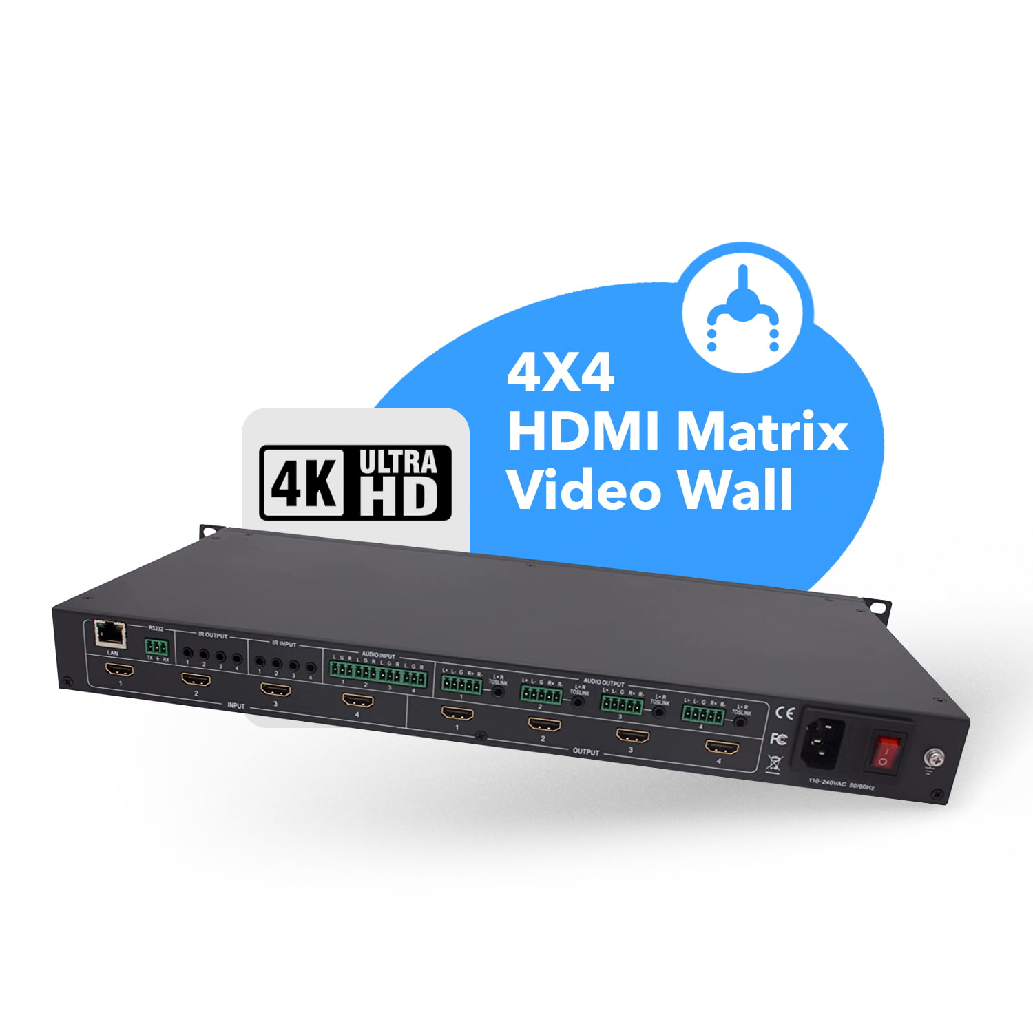 Creator 4K@60Hz 4× 4 Seamless Switching HDMI Matrix Switcher - China HDMI  Matrix Switcher and HDMI Switcher price