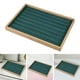 thumbnail image 5 of Caja de Exhibición de Anillos de Madera, Cajas de Joyería Stackale, Organizador de Pulseras de Pendientes, Escaparate de Forro de Terciopelo , Verde Nuevo DYNWAVEMX Bandeja de almacenamiento de joyas, 5 of 8